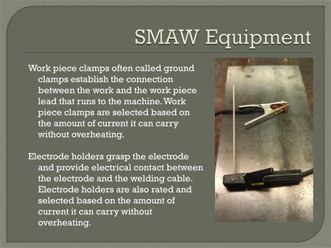 PPT - Introduction to (SMAW) Shielded Metal Arc Welding PowerPoint Presentation - ID:2216819