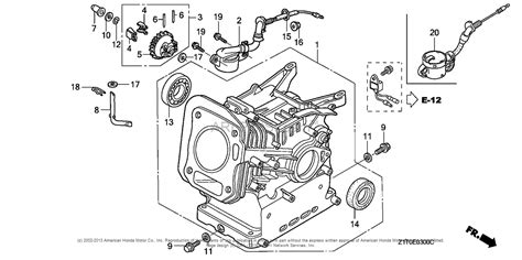 Honda Engines GX160H1 QX2 ENGINE, CHN, VIN# GCAAH-1000001 TO GCAAH-9999999 Parts Diagram for ...