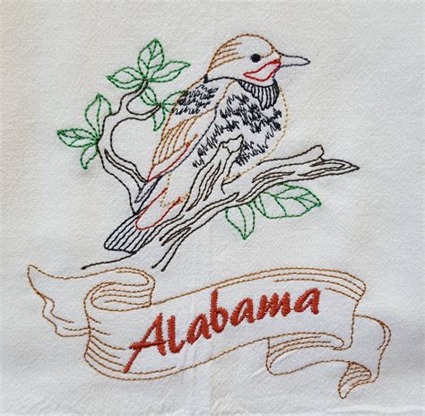 Alabama State Bird Yellowhammer OR State Flower Camellia Flour | Etsy