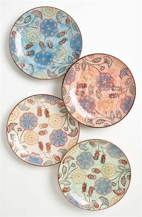 Hand Painted Floral Plates (Set of 4) | Nordstrom