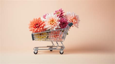 Premium AI Image | Flower cart as a concept for flower business flower delivery flower shop Copy ...