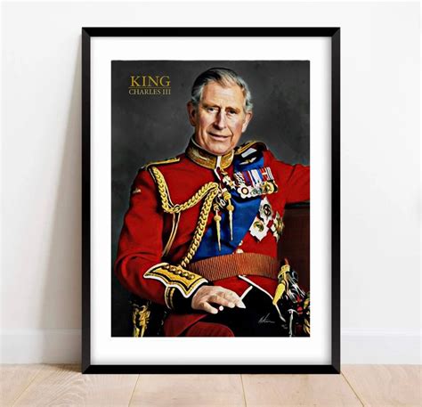 King Charles III Third Portrait Limited Edition Wall Art - Etsy UK