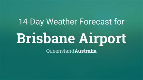 Brisbane Airport, Queensland, Australia 14 day weather forecast