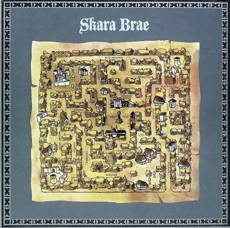 "Skara Brae - Bard's Tale City Map" by UnitShifter | Redbubble