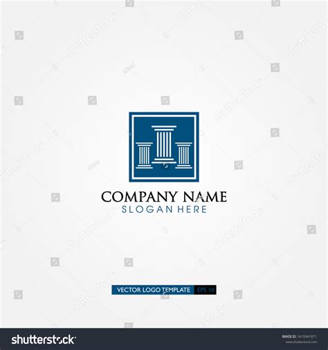 Law Logo Design Modern Template Law Stock Vector (Royalty Free ...