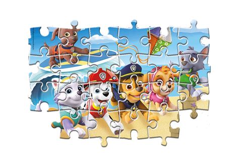 Paw Patrol - 2x20 piezas - Supercolor Puzzle - Clementoni