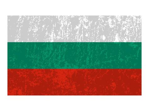 Bulgaria grunge flag, official colors and proportion. Vector ...