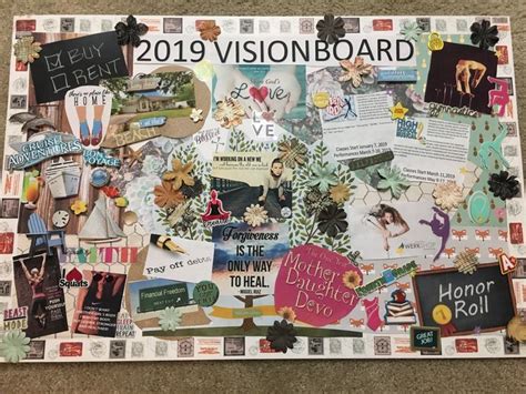 2019 Mother-Daughter Vision Board | Vision board collage, Vision board diy, Vision board project