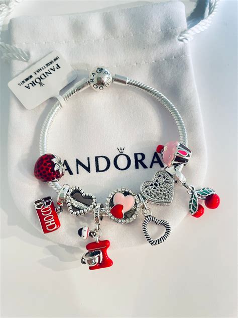 Pandora Bracelet With Baking Themed Charms - Etsy