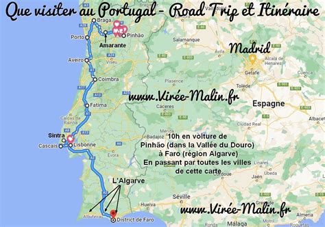 Itinéraire pour votre road trip au Portugal - Conseils! Virée-Malin.fr