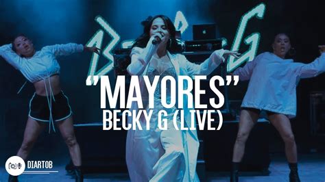 Becky G - Mayores (LIVE) - YouTube