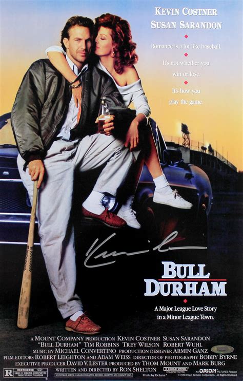 Kevin Costner Autographed Bull Durham 11x17 Mini Movie Poster