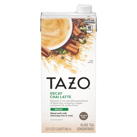 Tazo® Decaf Chai Latte Black Tea Concentrate, 32 fl oz - Kroger