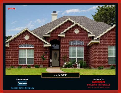 Hanson brick - Merlot w/ ivory mortar | Hanson brick, House styles, Brick colors