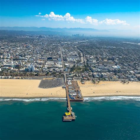 AERIAL PHOTOGRAPHY — Enjoy Santa Monica Beach Today #losangelesaerial...