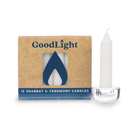 GoodLight Shabbat Candles: Eco-Friendly, Plant-Based, Paraffin-Free