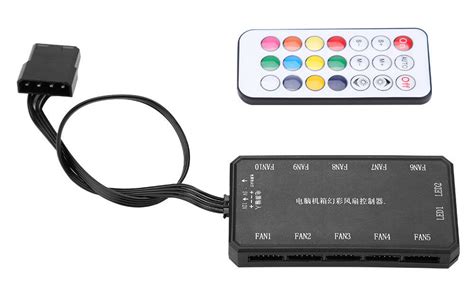 LED RGB Controller + RF Wireless Remote Control Console For PC Computer Case Fan | eBay