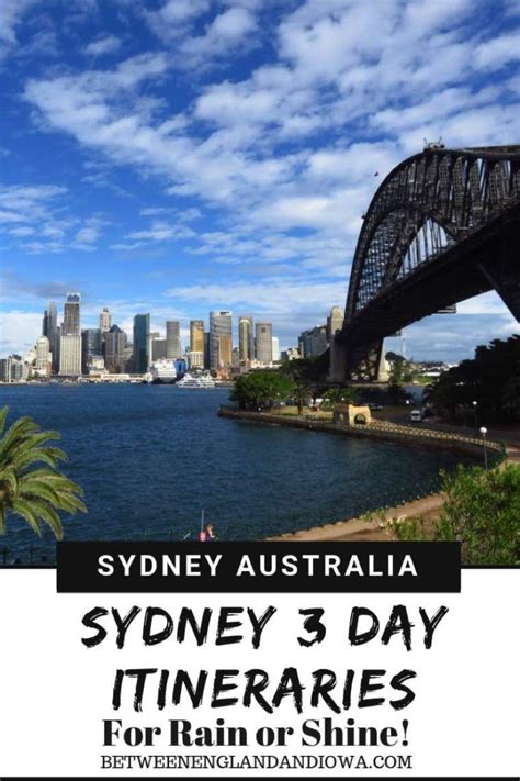 Sydney Itinerary 3 Days: Two Itineraries For Rain or Shine! – Australia | Australia travel guide ...