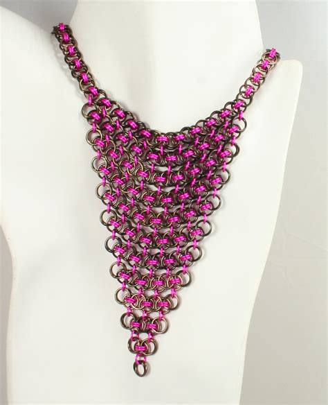 Pink Passion Trouble | Artistic Wire Gun Metal & Pink | The ChainMaille Lady Andersen | Flickr