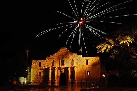 Fireworks at the Alamo Photograph by Jeremiah Nichols - Fine Art America