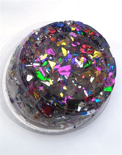 Rainbow Glitter Slime Clear Slime Confetti Textured 2 4 6 8 - Etsy