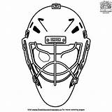 Hockey Goalie Mask Coloring Pages sketch template