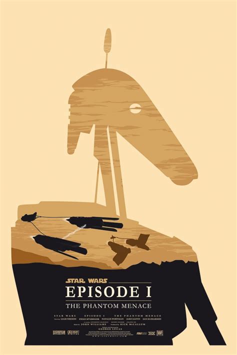 Star Wars Episode I minimalist movie poster | Affiches de films style ...