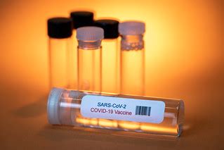 Glass Bottle with Sars-Covid-19 Vaccine Label Attached | Flickr