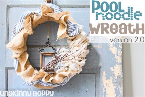 Burlap Pool Noodle wreath (4 of 8- version 2.0) | Beth Bryan Designs ...