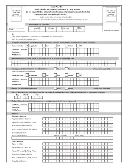 19 Pan Card Form - Free to Edit, Download & Print | CocoDoc