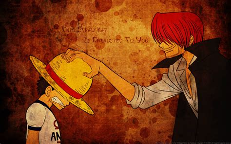 Download Shanks Luffy Straw Hat Wallpaper | Wallpapers.com