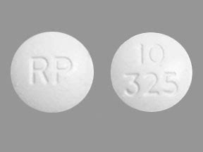 RP 10 325 Pill Images (White / Round)