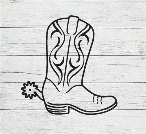 Cowboy Boot Stencil REUSABLE, DURABLE, WASHABLE Craft Stencil Use for ...