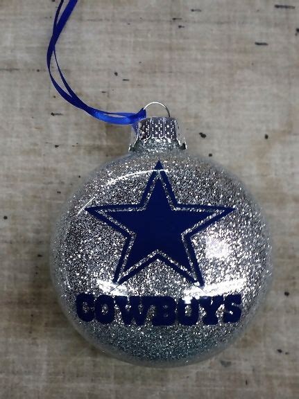 Dallas Cowboys Disc handmade glass Christmas ornament | Dallas cowboys christmas ornaments ...