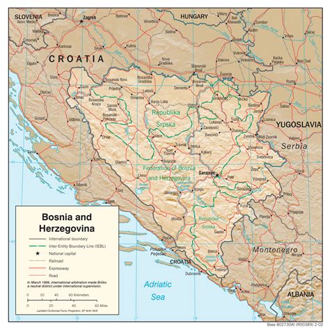 Maps of Bosnia and Herzegovina | Detailed map of Bosnia and Herzegovina in English | Tourist map ...