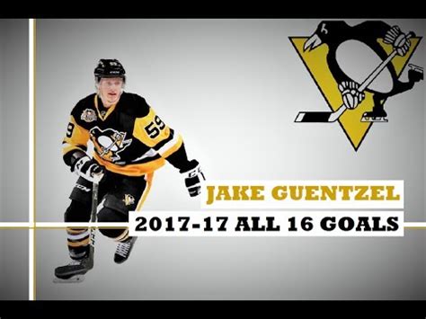 Jake Guentzel (#59) ALL 16 Goals 2016-17 Season (HD) - YouTube