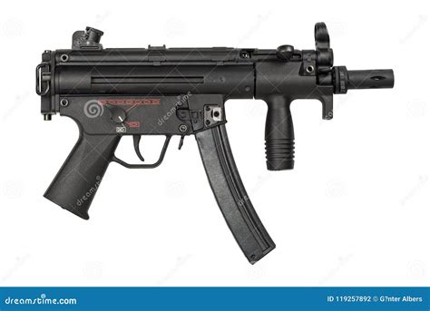 MP5 style airsoft gun stock photo. Image of cartridge - 119257892