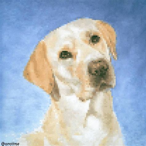 Pet Pixel Art, Labrador dog white. by Oroiine on DeviantArt