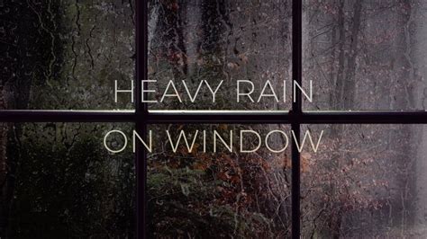 Heavy Rain on Window Sounds for Sleep. Deep Relaxing - YouTube