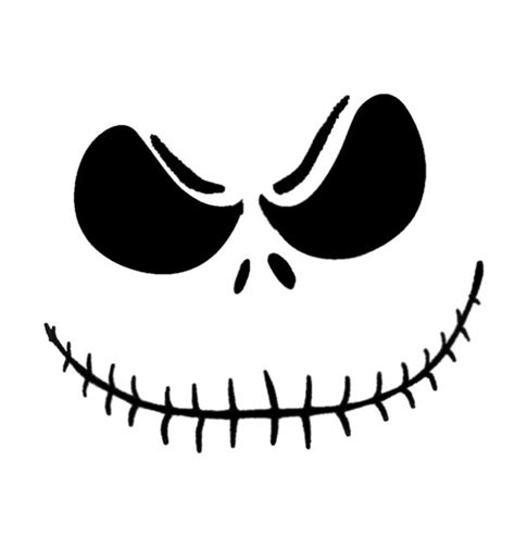 Jack Skellington Pumpkin Template