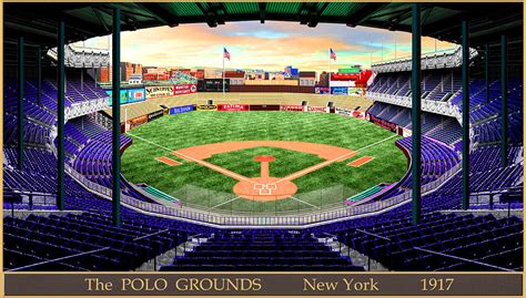 The Polo Grounds 1917 Digital Art by Gary Grigsby - Pixels