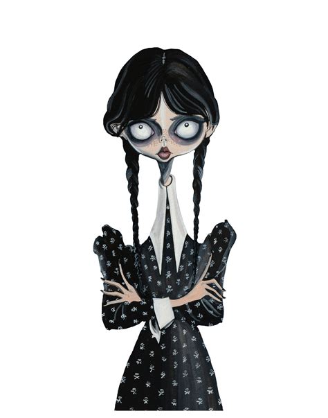 Wednesday Addams Art — Jamie Lee Reardin