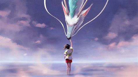 Download Spirited Away Aesthetic Purple Desktop Wallpaper | Wallpapers.com