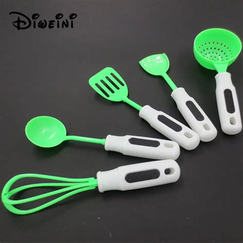 5pcs/set Kitchen Toys For Barbie House Kid's Utensils Cooking Pots ...