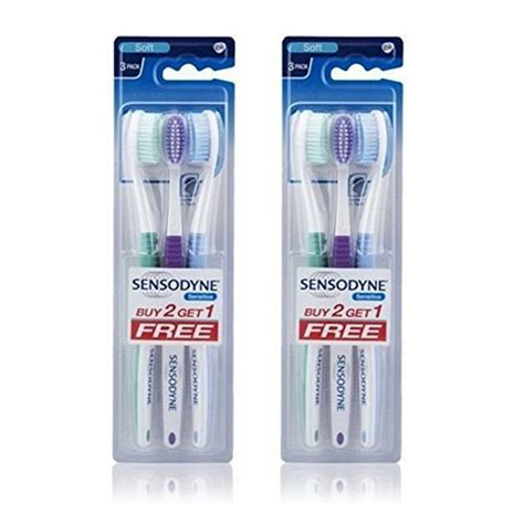 2 Sensodyne Sensitive Toothbrush Soft Sensitive Teeth - (Pack of 3 ...