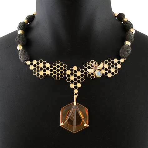 Kiriko Glass Honeycomb Necklace