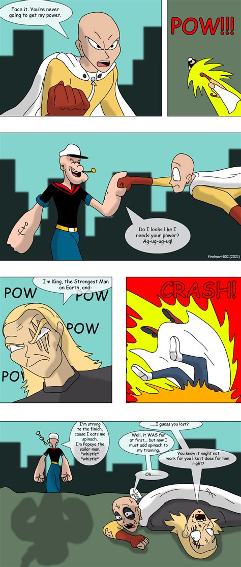 Saitama vs Popeye by fireheart1001 on DeviantArt