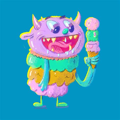 Ice Cream Monster - Ice Cream Monster - T-Shirt | TeePublic