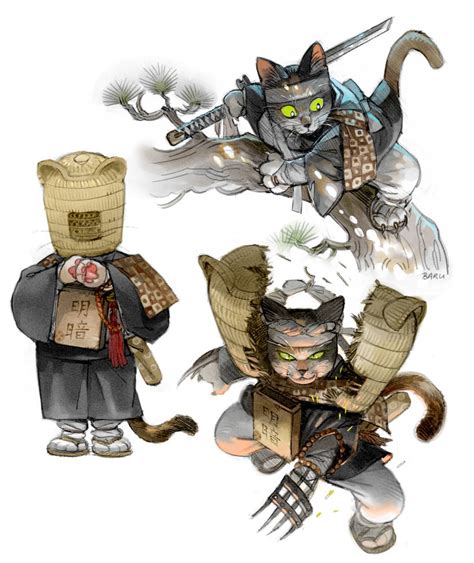 Ninja Cat by Barukurii on DeviantArt