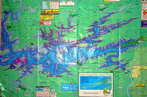 Lake Ouachita map | Flickr - Photo Sharing!